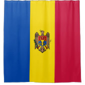 Moldawien-Flagge Duschvorhang (Vorderseite)