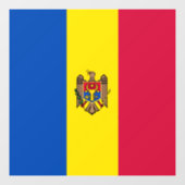Moldawien-Flagge Fensteraufkleber (Blatt)