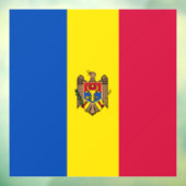 Moldawien-Flagge Fensteraufkleber (Blatt 3)