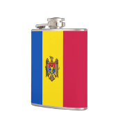 Moldawien-Flagge Flachmann (Links)