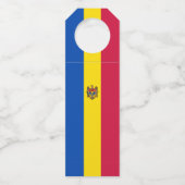 Moldawien-Flagge Flaschenanhänger (Rückseite)