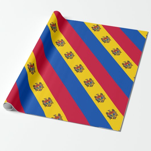 Moldawien-Flagge Geschenkpapier (Ungerollt)