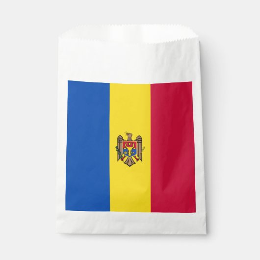 Moldawien-Flagge Geschenktütchen (Vorderseite)