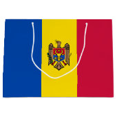 Moldawien-Flagge Große Geschenktüte (Vorderseite)