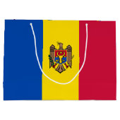 Moldawien-Flagge Große Geschenktüte (Rückseite)