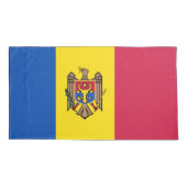 Moldawien-Flagge Kissenbezug (Rückseite)