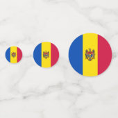 Moldawien-Flagge Konfetti (Vorderseiten)