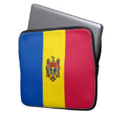 Moldawien-Flagge Laptopschutzhülle (Vorderseite Links)
