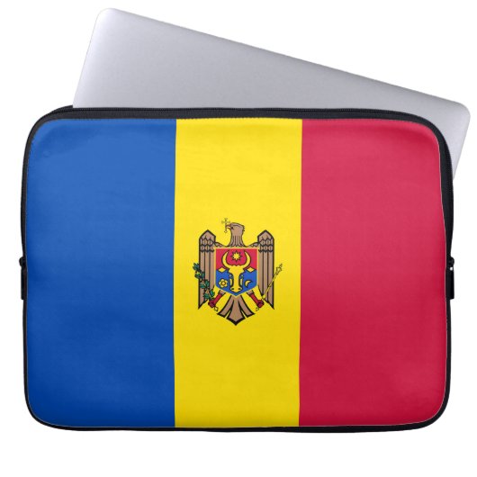 Moldawien-Flagge Laptopschutzhülle (Vorderseite)