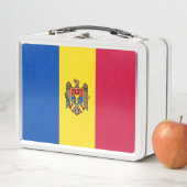 Moldawien-Flagge Metall Brotdose (Beispiel)