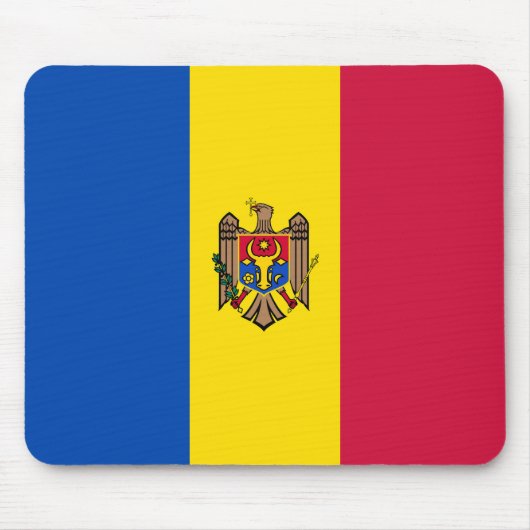 Moldawien-Flagge Mousepad (Vorne)