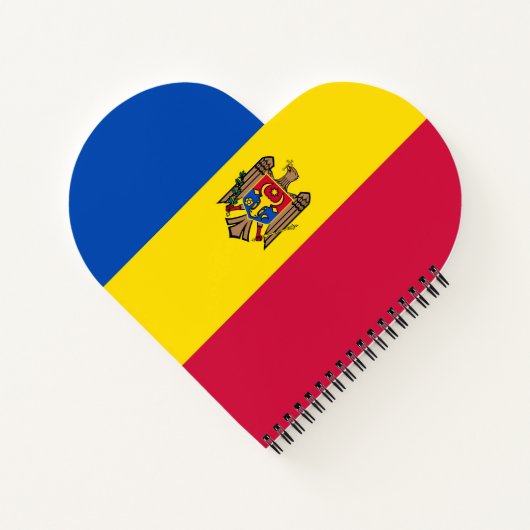 Moldawien-Flagge Notizblock (Rückseite)