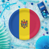 Moldawien-Flagge Pappteller (Party)
