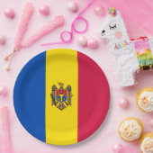 Moldawien-Flagge Pappteller (Party)