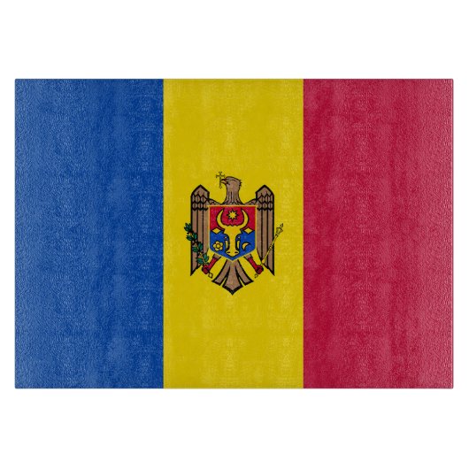 Moldawien-Flagge Schneidebrett (Vorderseite)