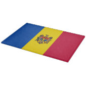 Moldawien-Flagge Schneidebrett (Ecke)