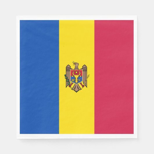Moldawien-Flagge Serviette (Vorderseite)