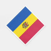 Moldawien-Flagge Serviette (Ecke)