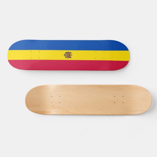 Moldawien-Flagge Skateboard (Horizontal)