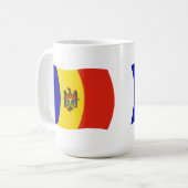 Moldawien Flagge Tasse (Vorderseite Links)