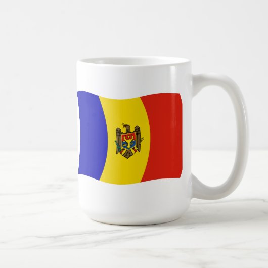Moldawien Flagge Tasse (Rechts)