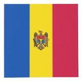 Moldawien-Flagge Würfel (Vorderseite)
