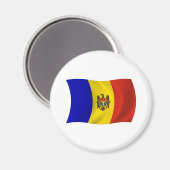 Moldawien-Flaggenmagnet Magnet (Vorderseite/Rückseite)