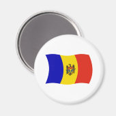 Moldawien-Flaggenmagnet Magnet (Vorderseite/Rückseite)