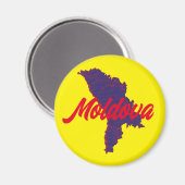 Moldawien Magnet (Vorderseite/Rückseite)
