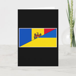 Moldawien Ukraine-Flagge Moldawischer Ukrainischer Karte
