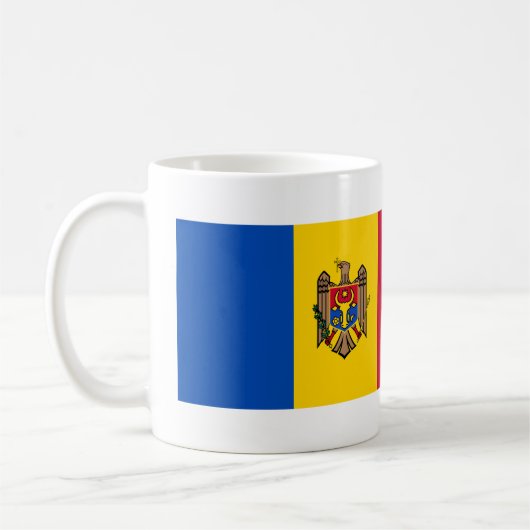Moldawienflagge Kaffeetasse (Links)