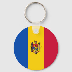 Moldawienflagge Schlüsselanhänger