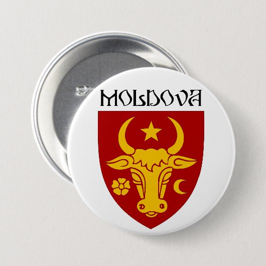 Moldawisches Wappen Button (Vorne & Hinten)