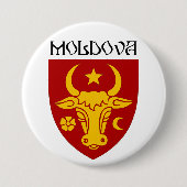 Moldawisches Wappen Button (Vorderseite)