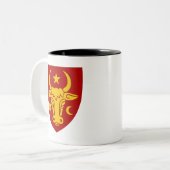 Moldawisches Wappen Zweifarbige Tasse (Vorderseite Links)