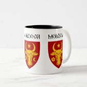 Moldawisches Wappen Zweifarbige Tasse (VorderseiteRechts)