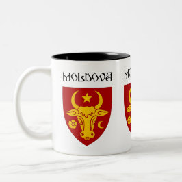 Moldawisches Wappen Zweifarbige Tasse