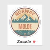 Molde, Norge Norwegen Aufkleber (Blatt)