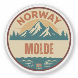Molde, Norwegen Norwegen Aufkleber