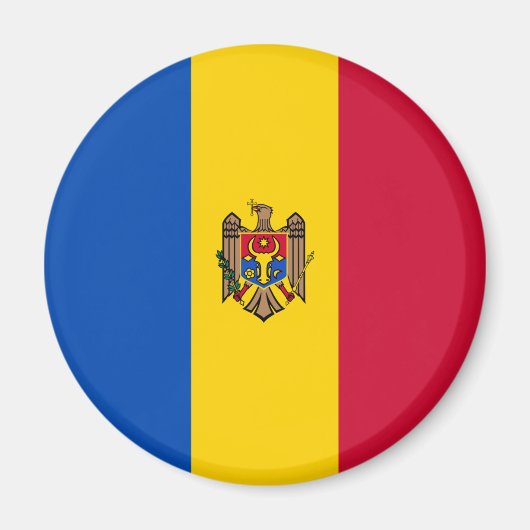 Moldova Flag Magnet (Vorne)