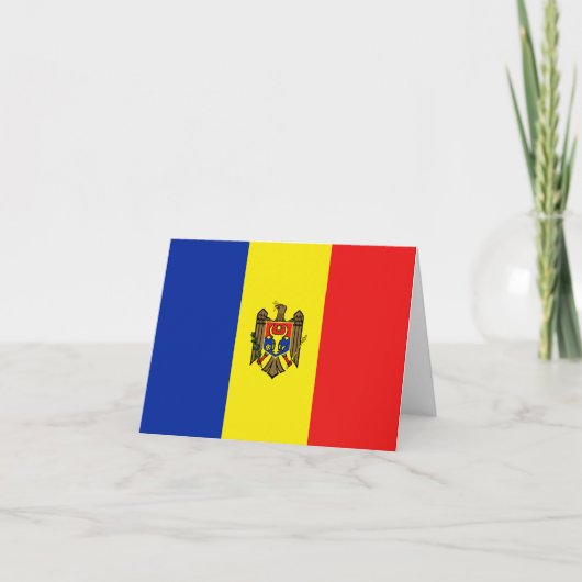 Moldova Flag Notecard Karte (Vorderseite)