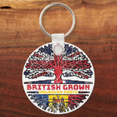 Moldova Moldovan Uk United Kingdom British Tree Schlüsselanhänger (Vorderseite)