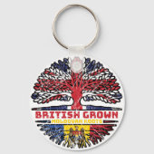 Moldova Moldovan Uk United Kingdom British Tree Schlüsselanhänger (Rückseite)