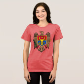 MOLDOVA Special Geschenk Schwarz Tourist Classic Tri-Blend Shirt (Vorderseite voll)
