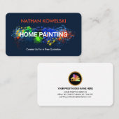 Moldy Paint Splattered Wall Handyman Visitenkarte (Vorne/Hinten)