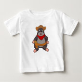 Mole als Cowboy Baby T-shirt (Vorderseite)