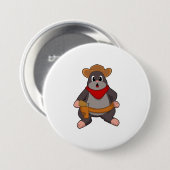 Mole als Cowboy Button (Vorne & Hinten)