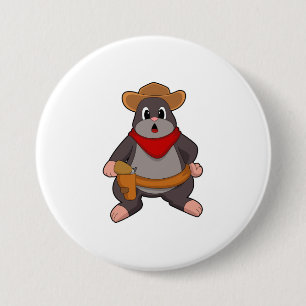 Mole als Cowboy Button