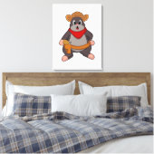Mole als Cowboy Leinwanddruck (Insitu (Schlafzimmer))