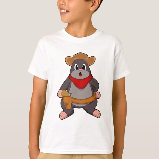 Mole als Cowboy T-Shirt (Vorderseite)